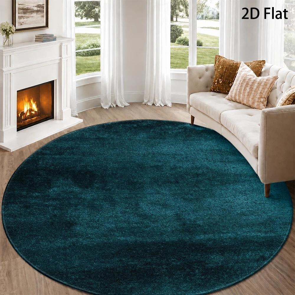 Teal City Map Round Rug Vintag - Commercial Road Printing review and price