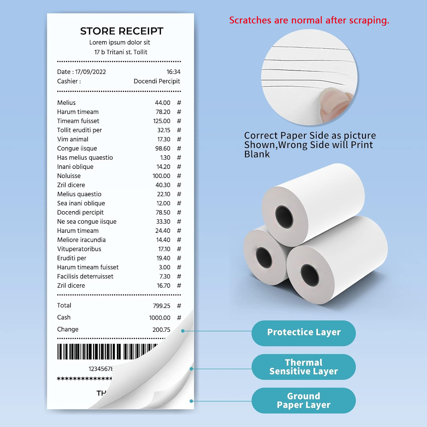 80MM Thermal Receipt Paper 3/6 - Commercial Printing Services review and price